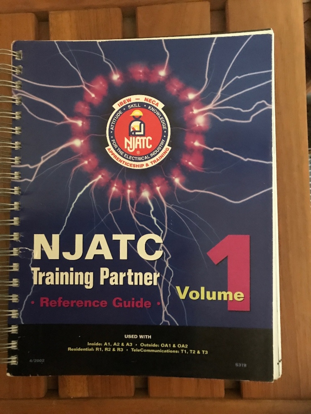 NJATC TRAINING PARTNER VOL. 1 REFERENCE GUIDE 4/2002